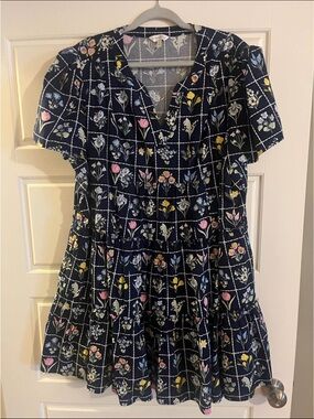 crown & ivy Navy Floral dress 3x women